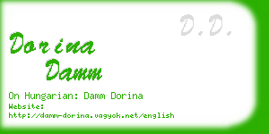 dorina damm business card